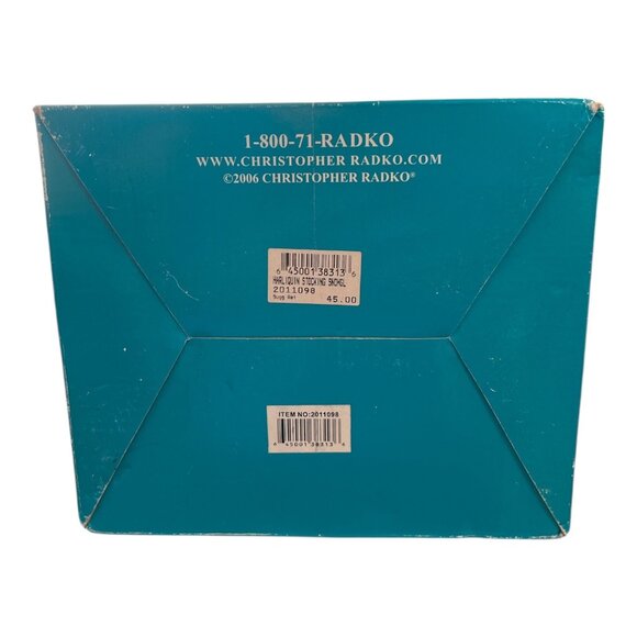 Christopher Radko Harlequin Stocking Musical Snowglobe – 2006 – O Tannenbaum – W - Picture 3 of 9